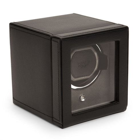 Cub Single Watch Winder With Cover (Black)